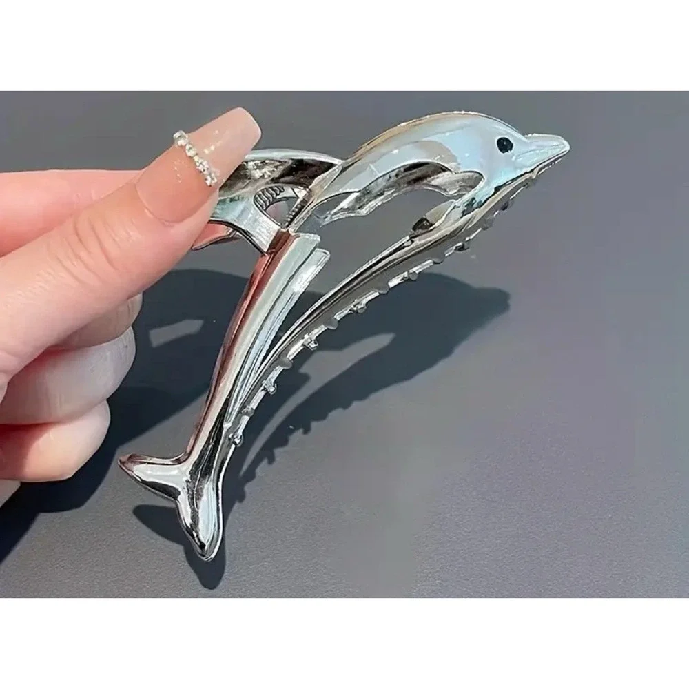 Ocean Animal‎ Dolphin Hair Clip Women Large Clip Hair Claw NEW